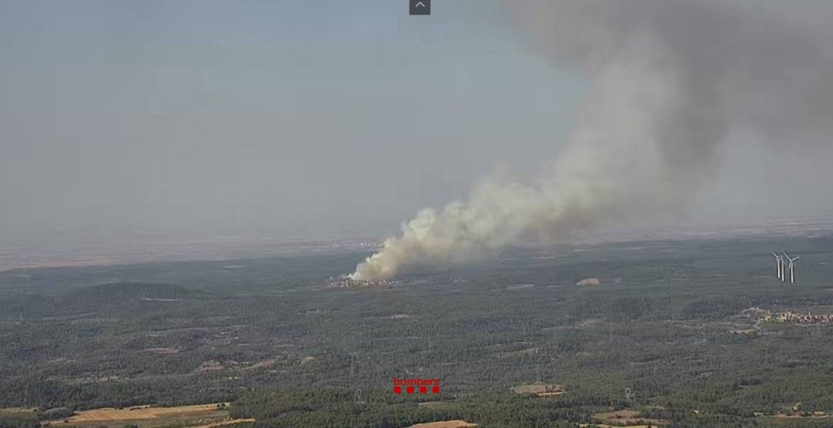 Incendio forestal en Fulleda (Lleida)