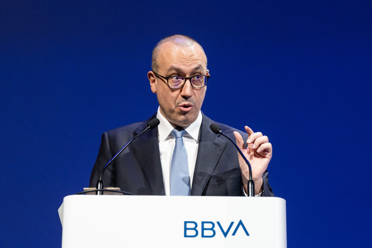 Archivo - El consejero delegado, Onur Genç, durante una rueda de prensa, en el Auditorio Ciudad BBVA, a 30 de enero de 2025, en Madrid (España).