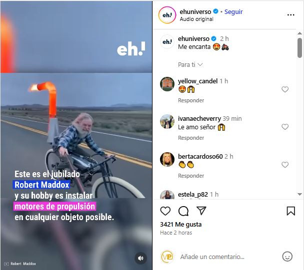 ¿Quién es el pensionista que pone motores a reacción en todo?