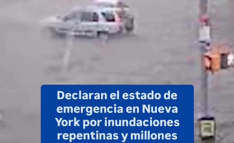 Nueva York colapsa bajo el agua tras lluvias torrenciales sin precedentes