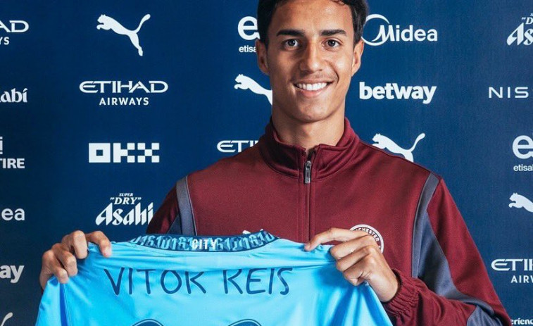 Girona y Manchester City acuerdan la cesión de Vitor Reis y trabajan por Claudio Echeverri