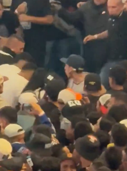 VIDEO:  una pelea masiva entre fans en el Movistar Arena obliga a cancelar el concierto