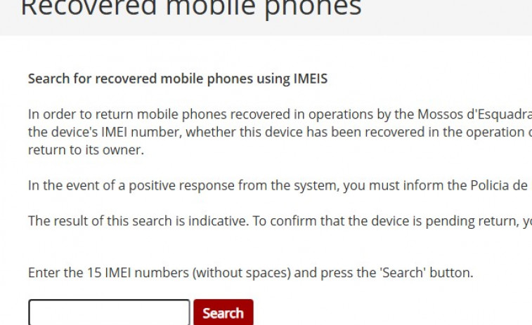 ¿Te robaron el móvil? Revisa esta guía de los Mossos d'Esquadra y busca tu teléfono entre los más de 1.000 recuperados