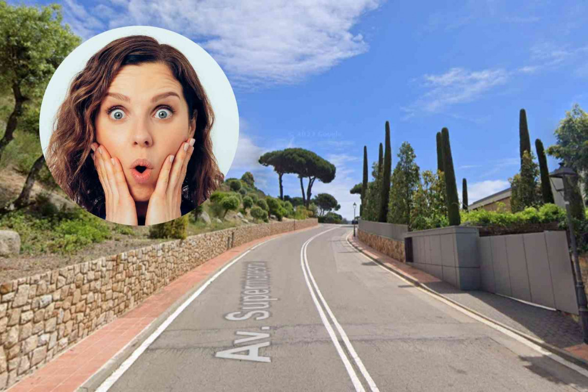 Calle Supermaresme, en Sant Andreu de Llavaneres   GOOGLE MAPS