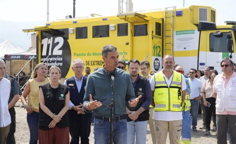 Pedro Sánchez se desplaza a Asturias para seguir la evolución del incendio de Degaña