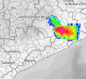 Alerta por fuertes lluvias en La Selva y el Maresme: piden extremar la precaución