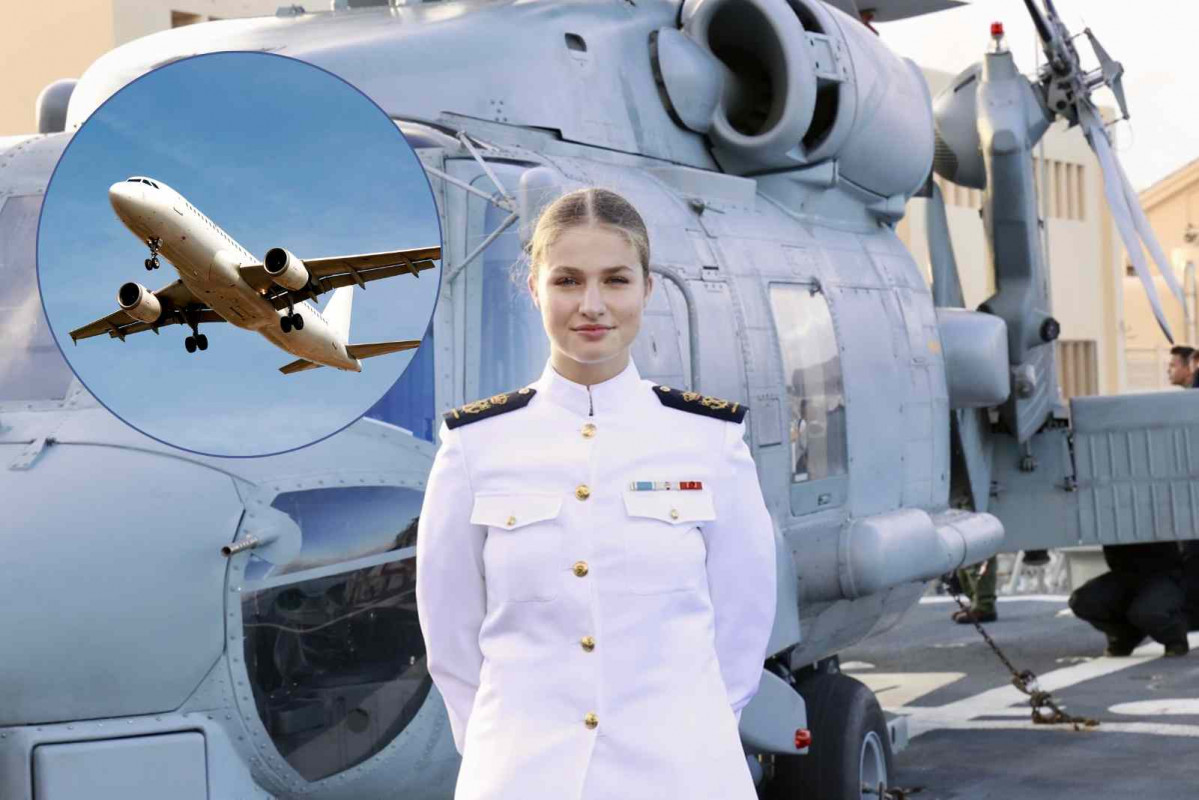 Princesa Leonor, avión   EUROPA PRESS   CANVA