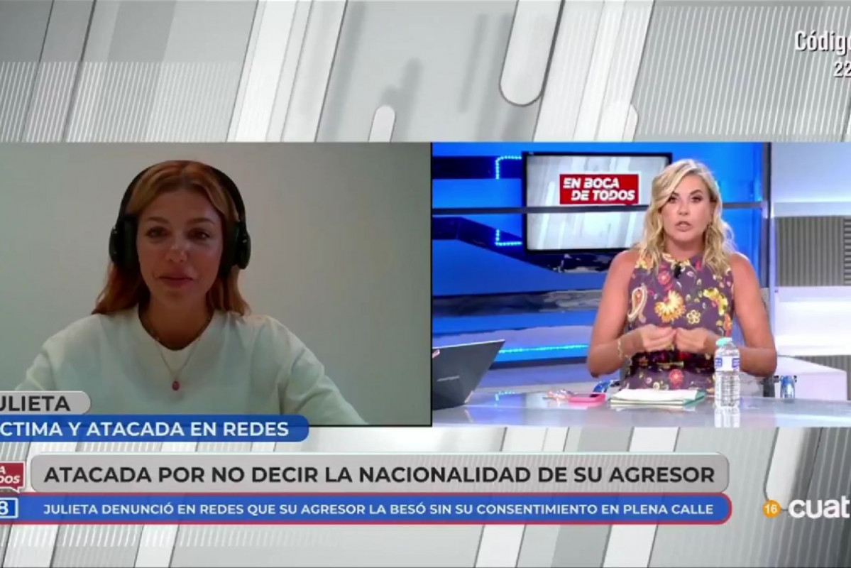 Julieta en el programa 'En boca de todos'   CUATRO