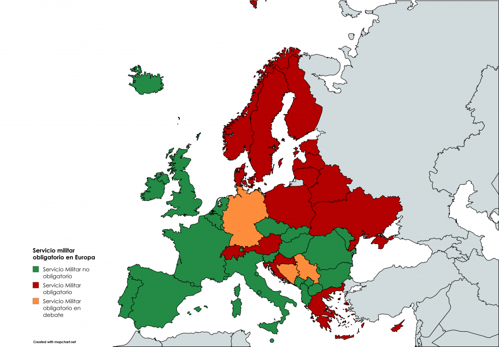 Servicio militar obligatorio en Europa (1)