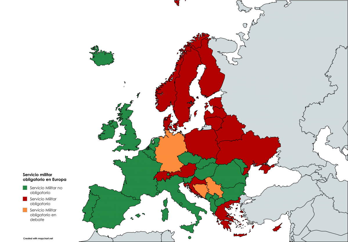 Servicio militar obligatorio en Europa (1)