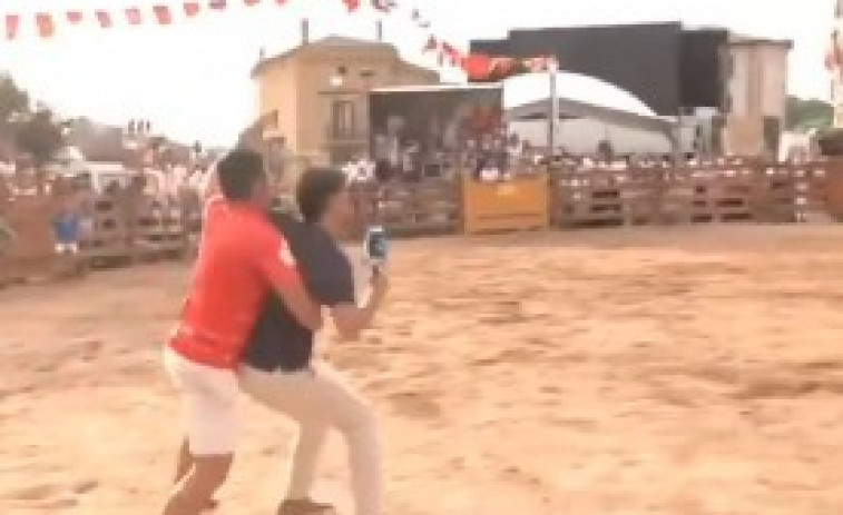 VIDEO | Un reportero español sobrevive a la embestida de una vaquilla durante un reportaje