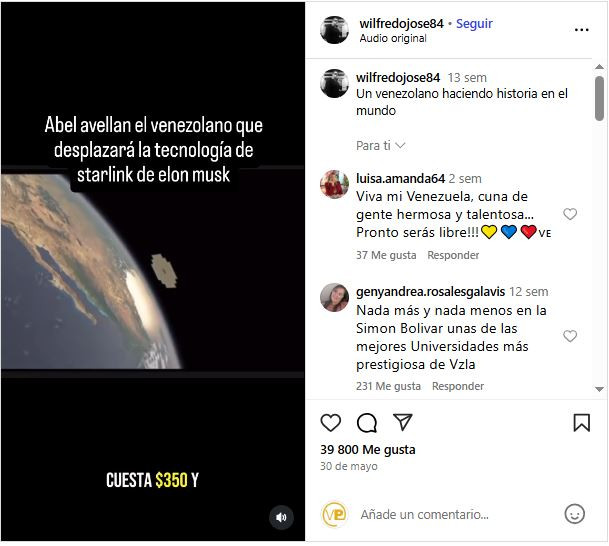 - VÍDEO: El venezolano Abel Avellán, el empresario que desfía a Starlink de Elon Musk