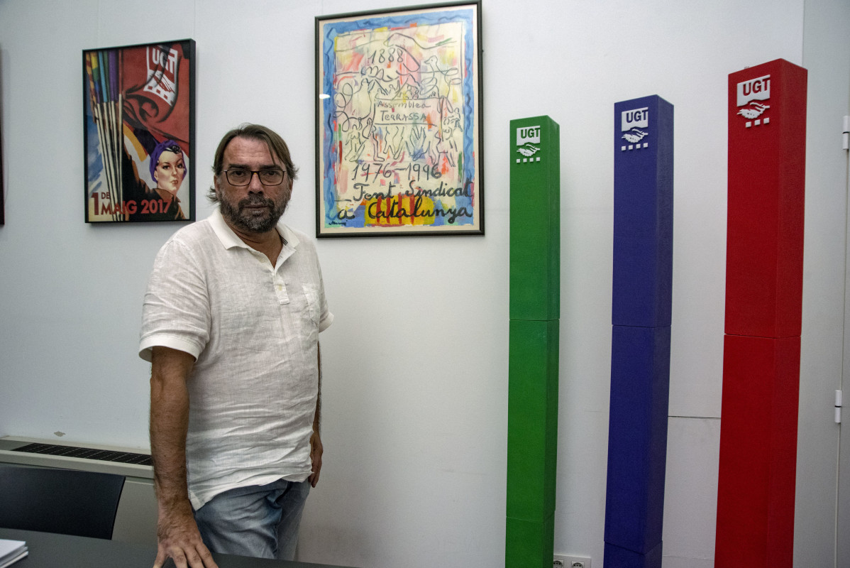 El secretario general de UGT de Catalunya, Camil Ros
