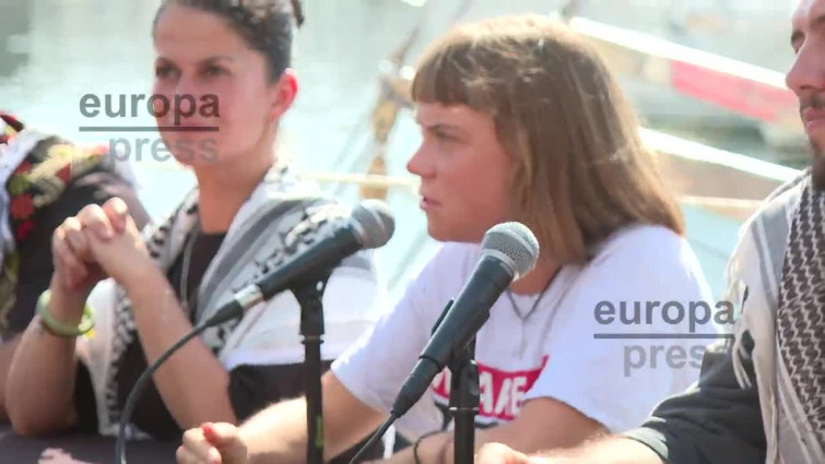 - Vídeo: Greta Thunberg y más figuras internacionales lanzan en Barcelona la flotilla en protesta por Israel