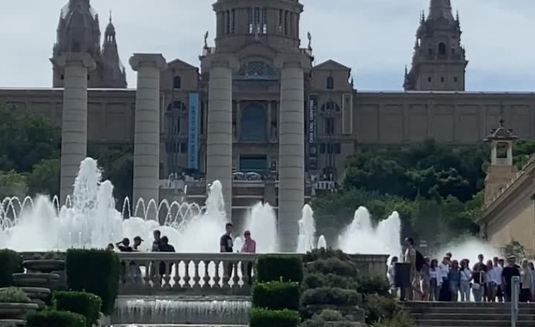 VIDEO |La Fuente Mágica de Montjuïc  ya funciona y recupera su magia