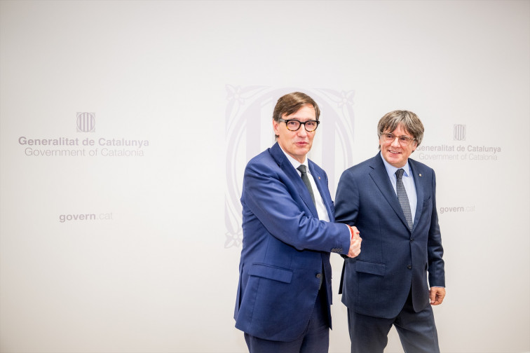 VÍDEO | Illa y Puigdemont se reúnen en Bruselas: las imágenes del encuentro
