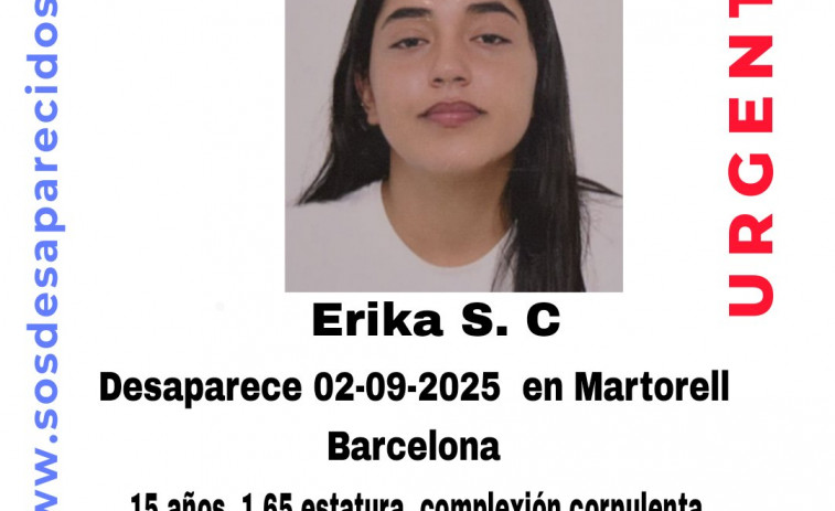 Una menor de 15 años desaparecida en Martorell