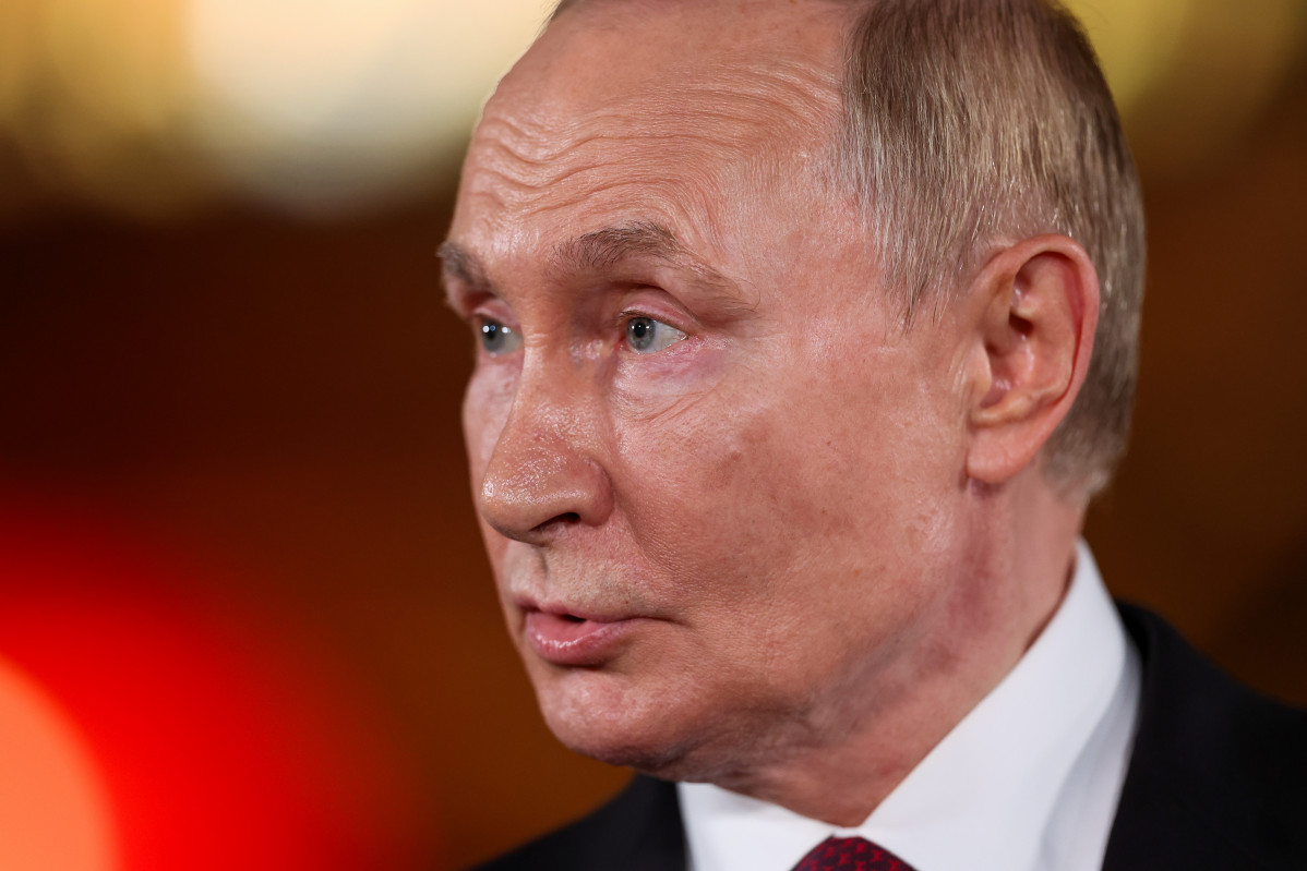 BEIJING (China), 03/09/2025.- Russian President Vladimir Putin looks on during a press conference, at the end of his visit to China for the Tianjin SCO Summit and the military parade to mark the 80th 