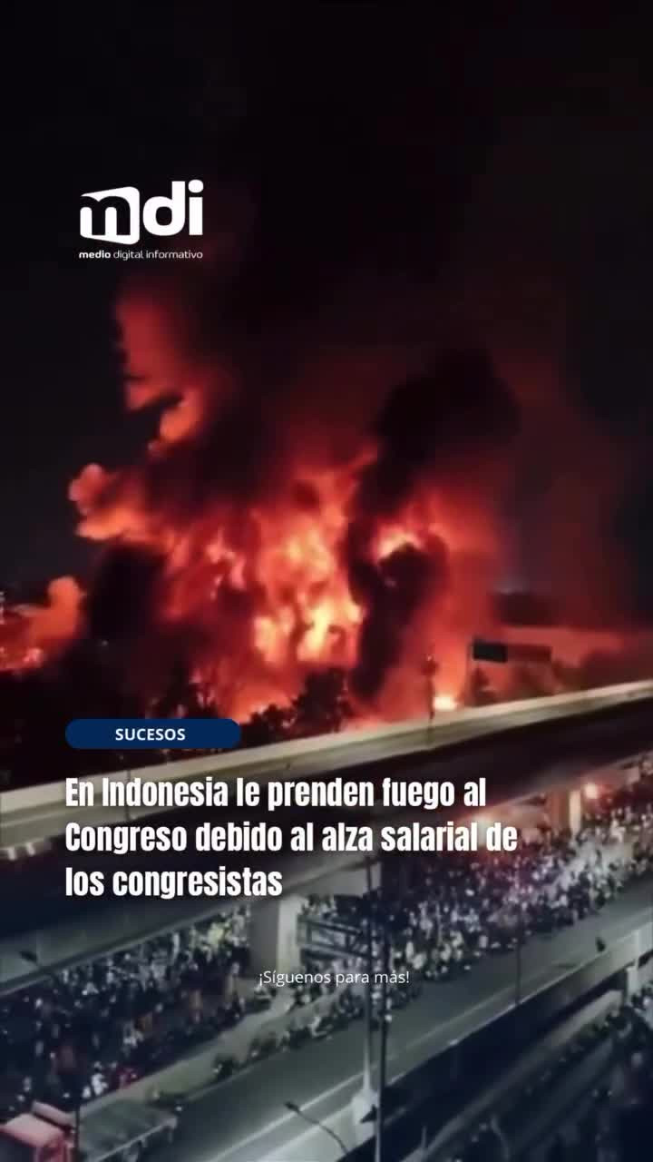Vídeo - Indonesia en llamas: las protestas por los sueldos de los diputados terminan en violencia y muertos