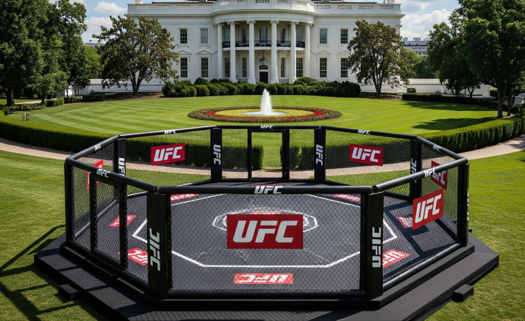 La Casa Blanca, el nuevo escenario de la UFC con láseres, fuegos artificiales y un octágono