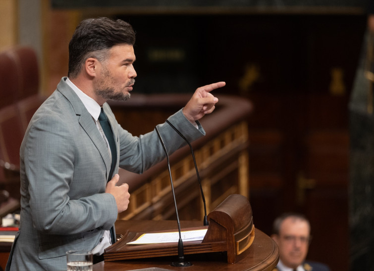 Rufián celebra las medidas de la UE, per asegura que “Europa llega tarde, pero debe frenar a Netanyahu”