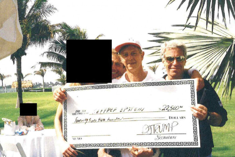 Terremoto en EEUU: una foto demostraría que Epstein vendió una mujer a Trump por 22.500 dólares