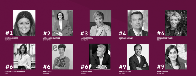 Tres mujeres lideran el ranking de dircoms más admiradas en España