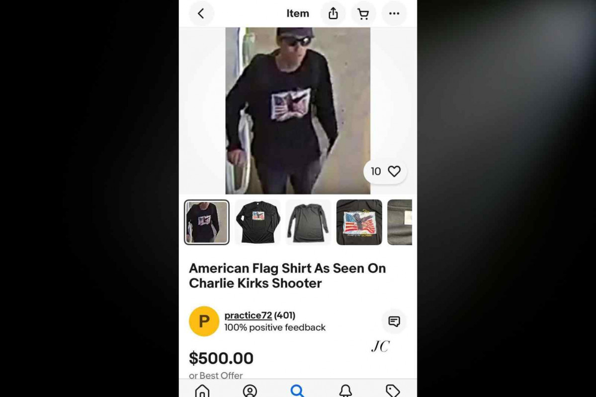 Camiseta del asesino de Charlie Kirk a la venta