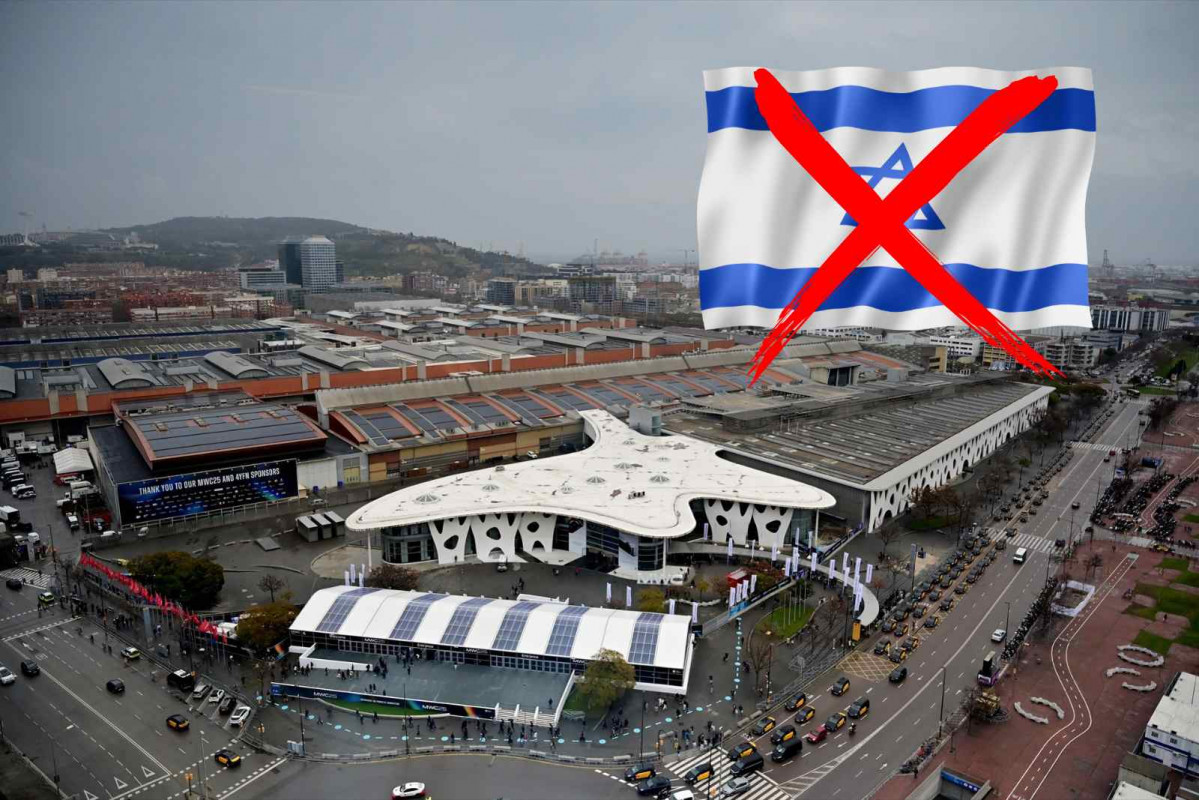 Vista aérea del Mobile World Congress 2025. Las empresas israelíes han decidido no participar en la edición de 2026   EUROPA PRESS