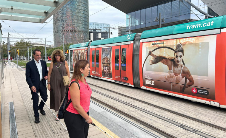 El parque de Glorias mejora la accesibilidad para las personas ciegas o con discapacidad visual