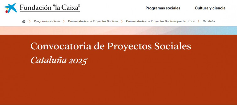 Abierta la Convocatoria de Proyectos Sociales 2025 en Catalunya