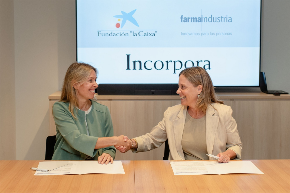 EuropaPress 6964500 farmaindustria une fundacion caixa inclusion laboral sector farmaceutico