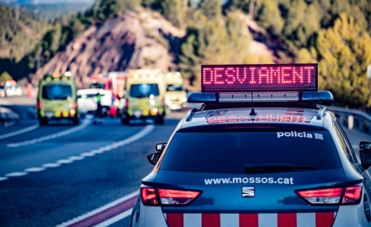 Un herido grave y tres leves tras un accidente en la C-55 en Cardona