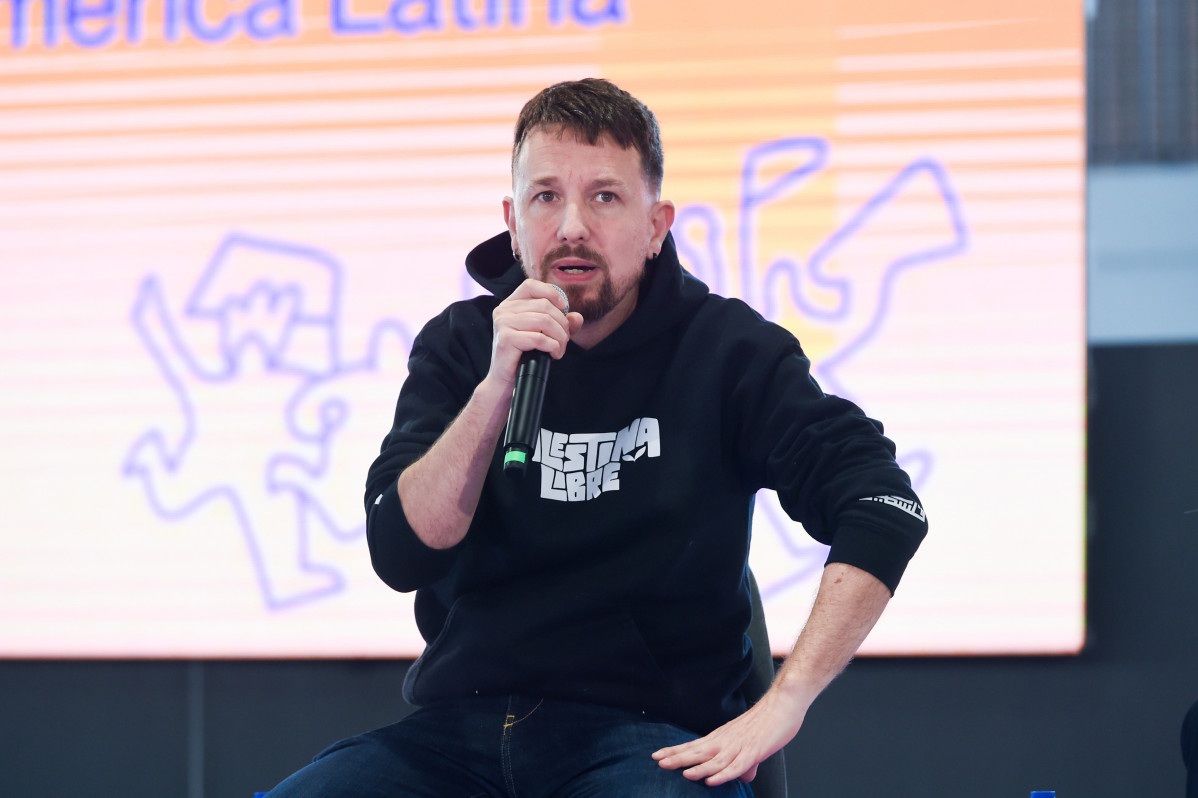 Archivo - El exvicepresidente y exsecretario general de Podemos Pablo Iglesias, durante la V Asamblea Ciudadana de Podemos, en el Pabellón de Convenciones de Casa de Campo, a 11 de abril de 2025, en 