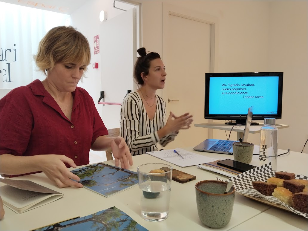 Las responsables del Centre de les Arts Lliures Fundació Brossa