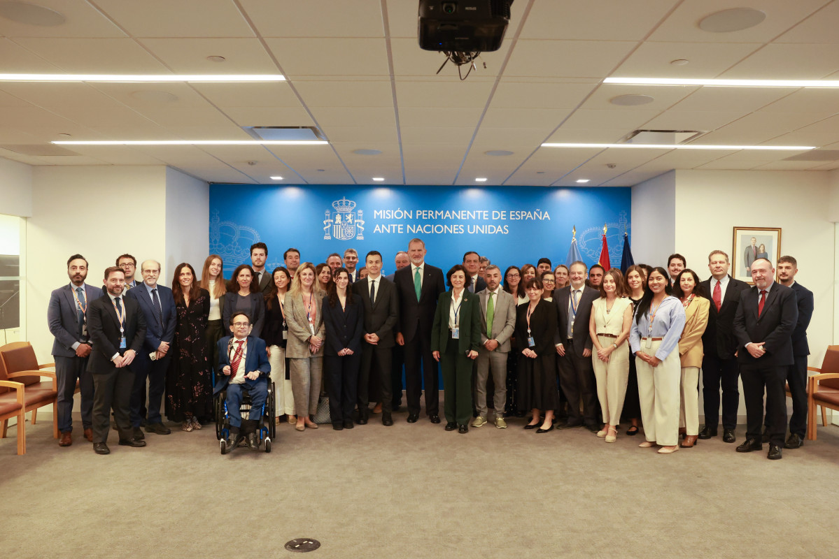 EuropaPress 6977451 rey felipe vi reune algunos integrantes mision permanente espana naciones