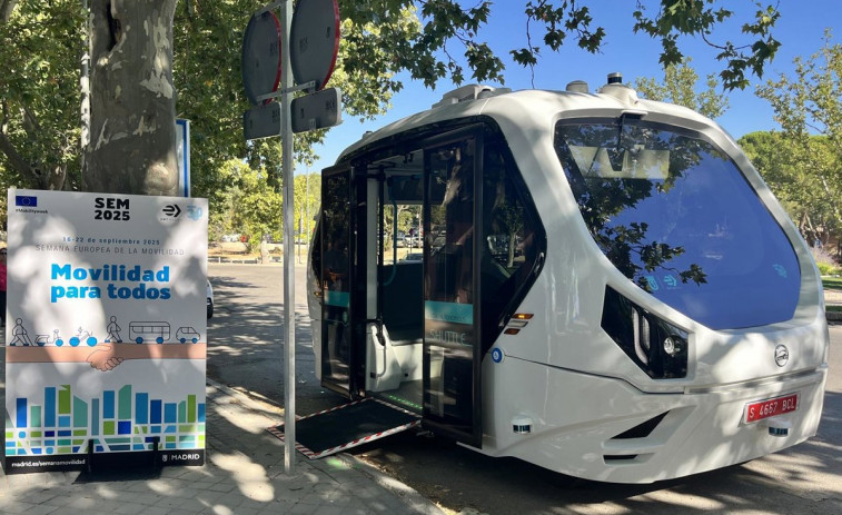 Madrid estrena su primer bus autónomo: sin conductor y con 12 plazas para pasajeros