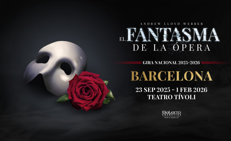 Llega a Barcelona “El fantasma de la ópera”, un musical legendario (Tívoli)