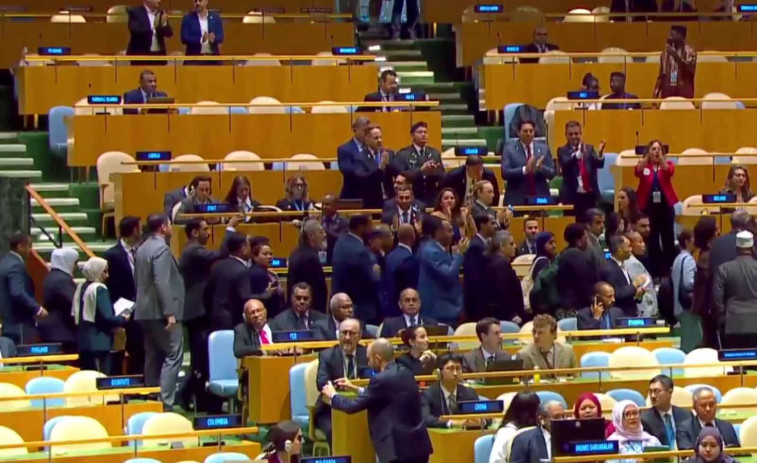 VÍDEO | Abucheos, pitada y desbandada en la ONU: así recibieron a Netanyahu antes de su discurso
