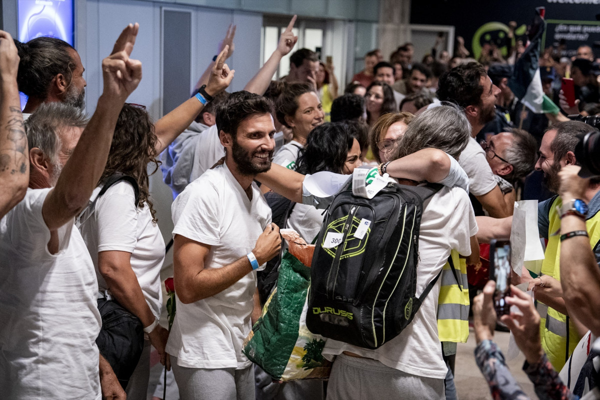 EuropaPress 7007588 llegada 21 ciudadanos espanoles integrantes sumud global flotilla