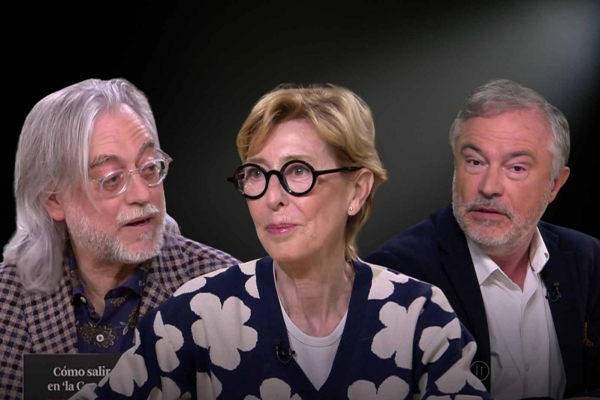 Víctor Amela, Ima Sanchis i Lluís Amiguet   FOTOMONTAJE DE CANVA