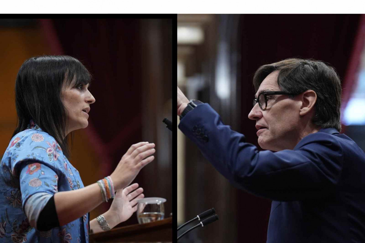 Silvia Orriols y Salvador Illa