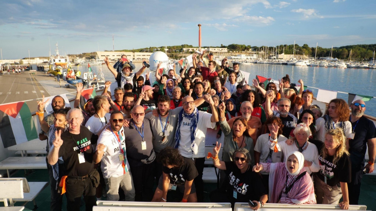 EuropaPress 7014223 activistas flotilla libertad intentaba trasladar ayuda humanitaria franja