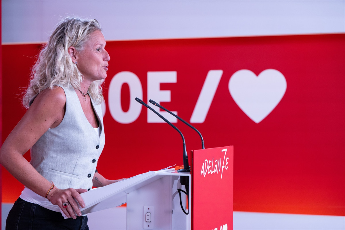 EuropaPress 6941445 portavoz psoe montse minguez rueda prensa ferraz