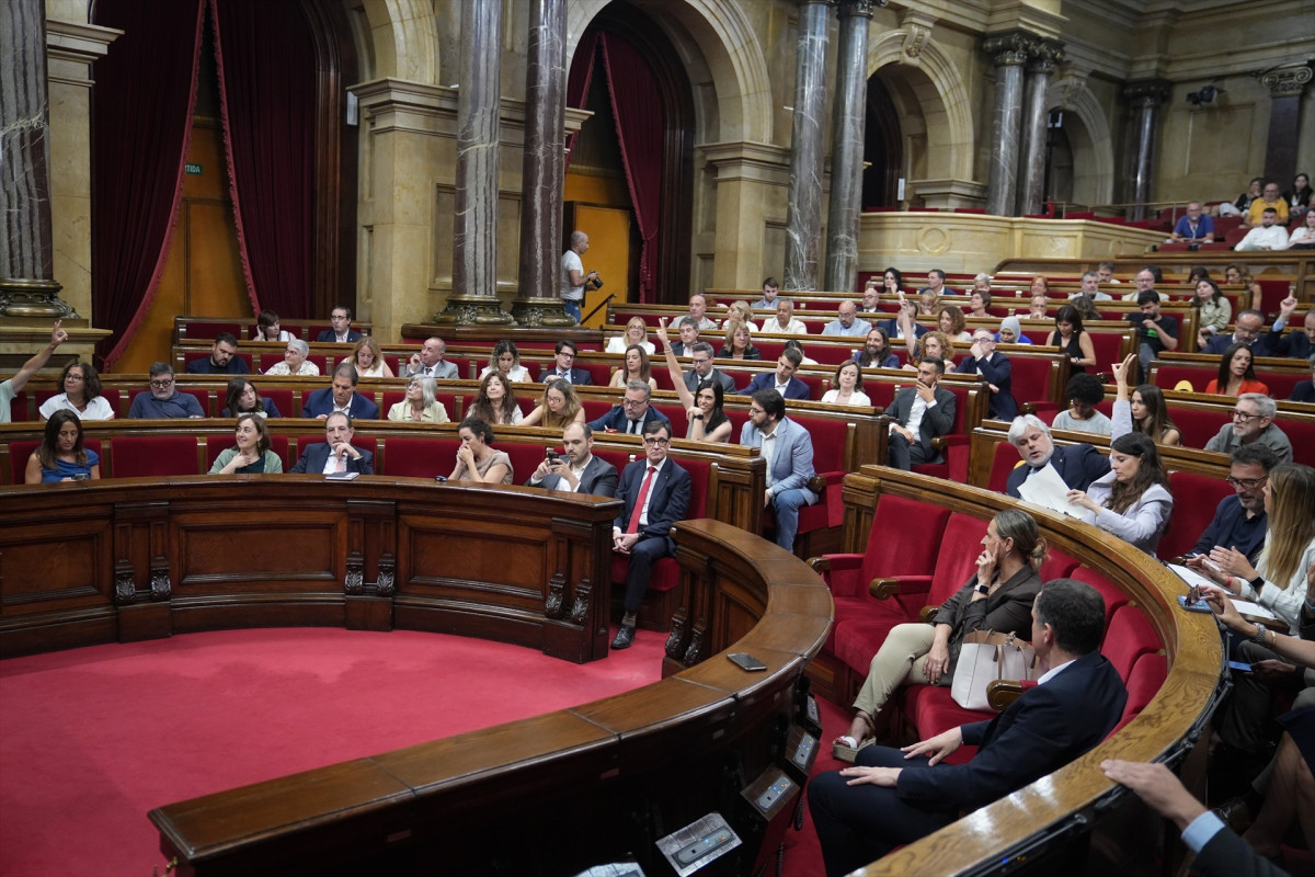 EuropaPress 6862122 votacion sesion plenaria parlament catalunya 17 julio 2025 barcelona