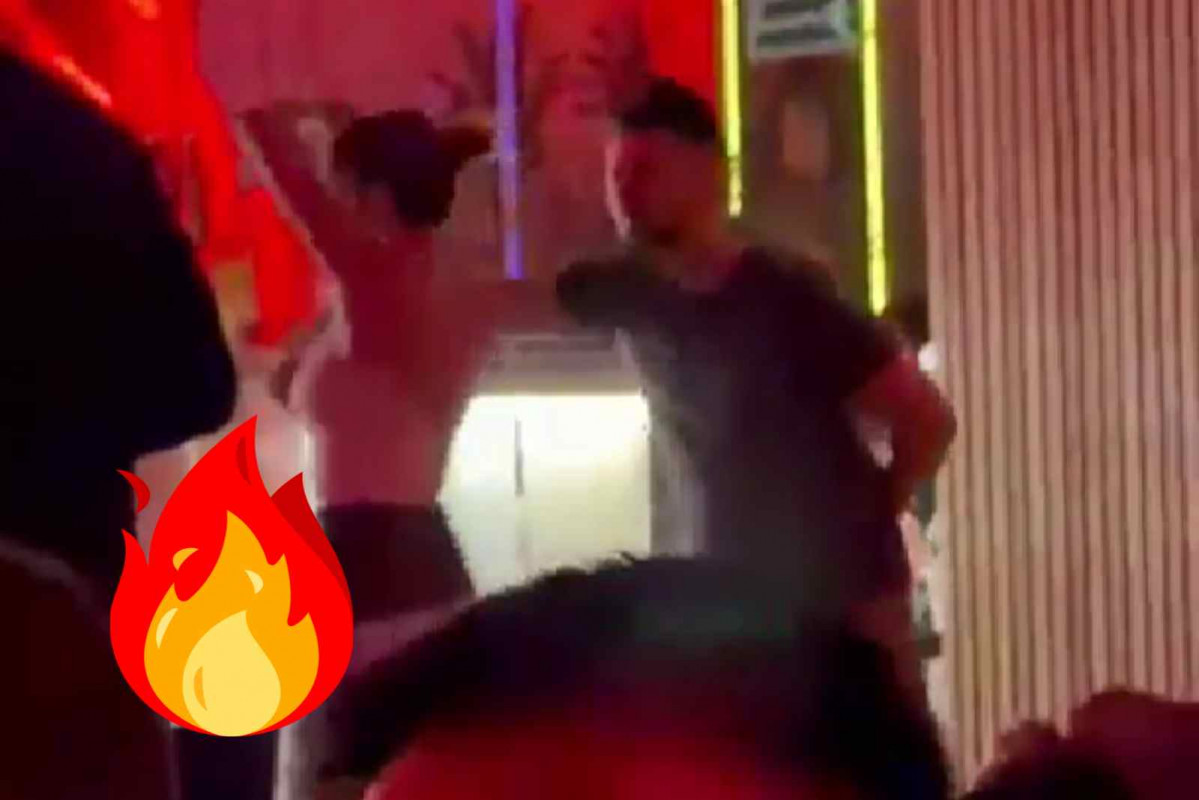 Gabriel Rufián bailando bachata con Esther Expósito
