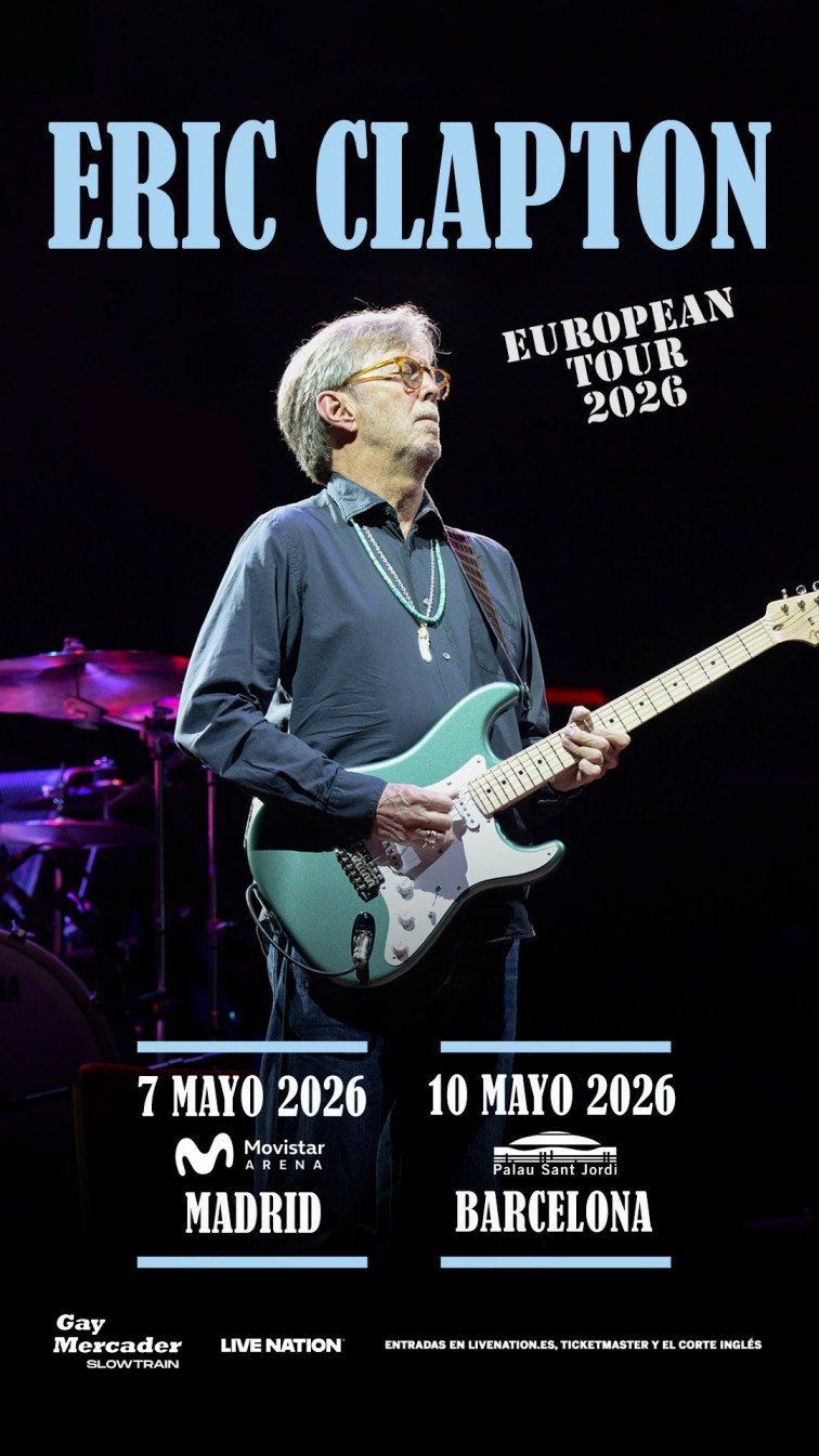 Eric Clapton regresa a España tras más de dos décadas y anuncia conciertos en Madrid y Barcelona