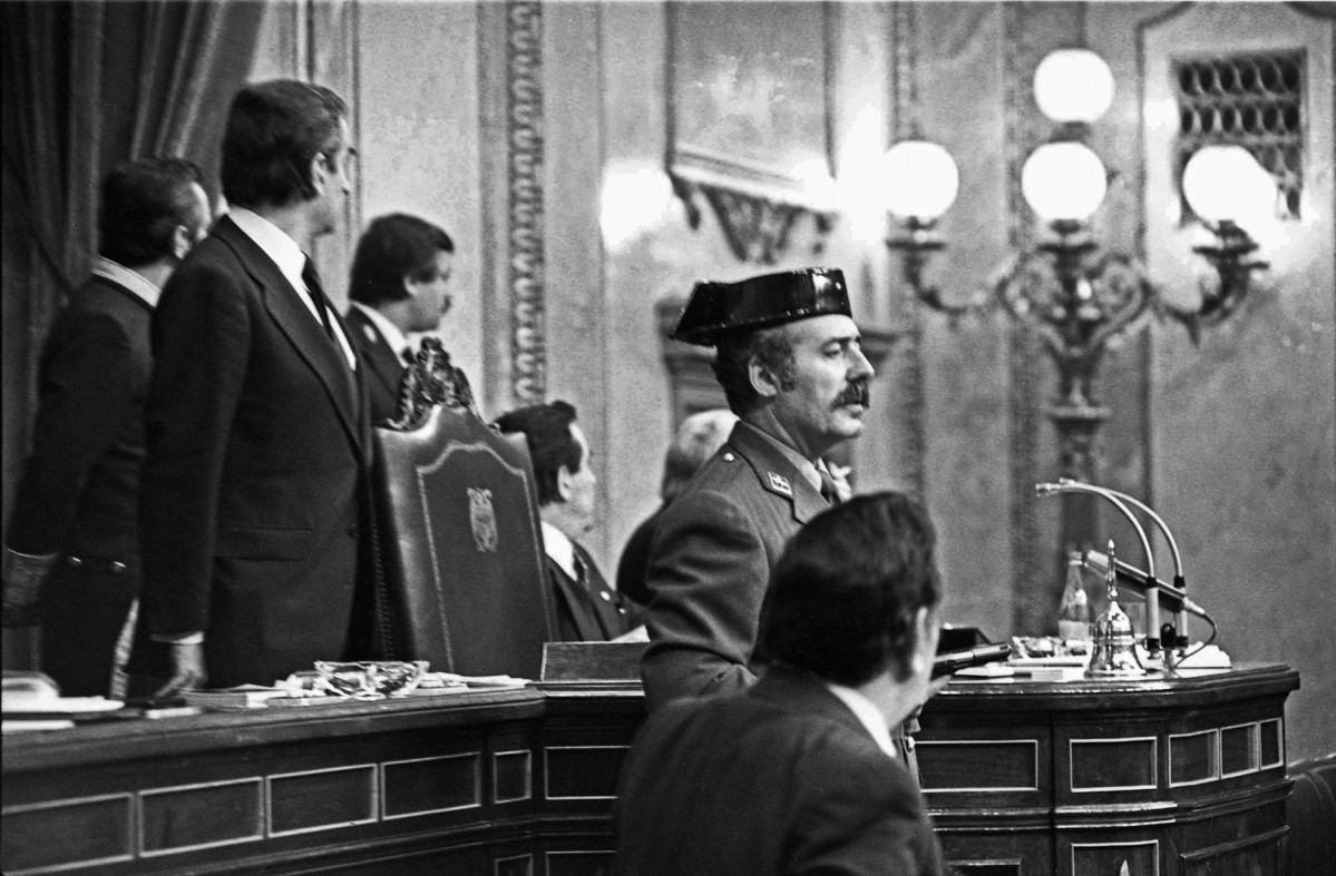 EuropaPress 3569623 23 febrero 1981 madrid espana teniente coronel guardia civil antonio tejero