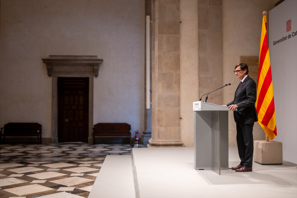 EuropaPress 6941562 president generalitat salvador illa interviene acto palau generalitat