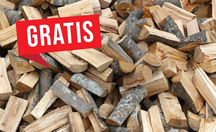 Un pueblo de Lleida reparte más de 15.000 kilos de leña gratis